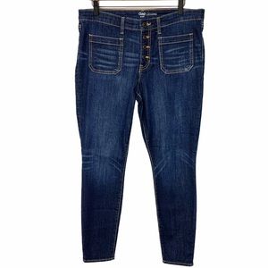 GAP button fly legging jegging skinny jeans 12/31